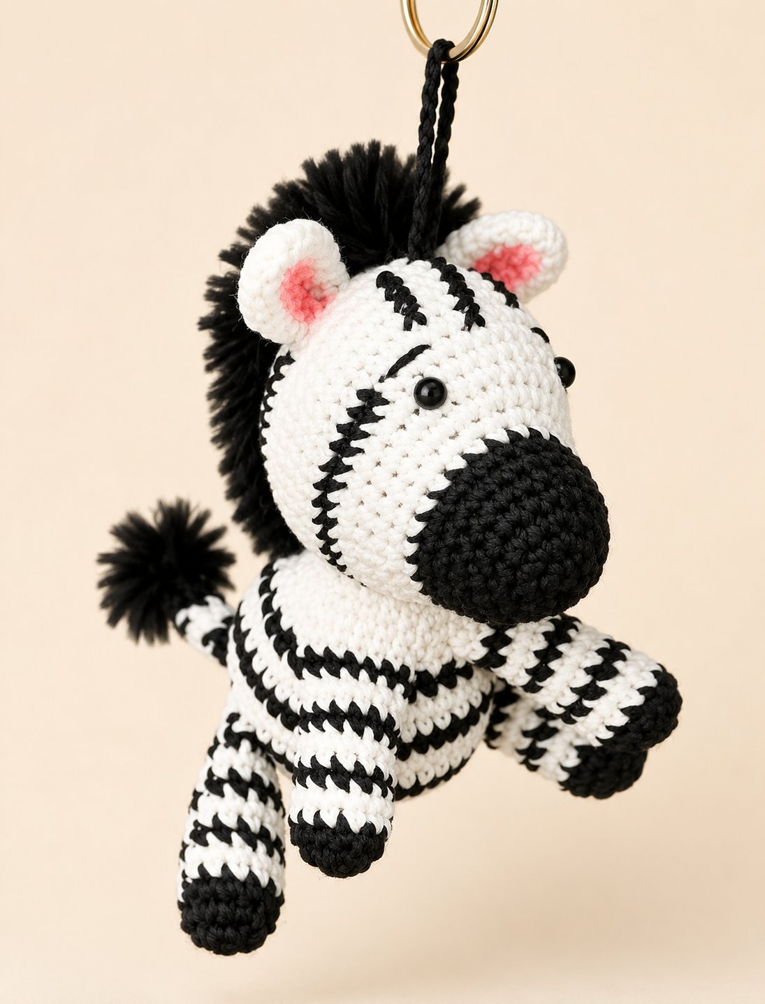 Zebra Keychain